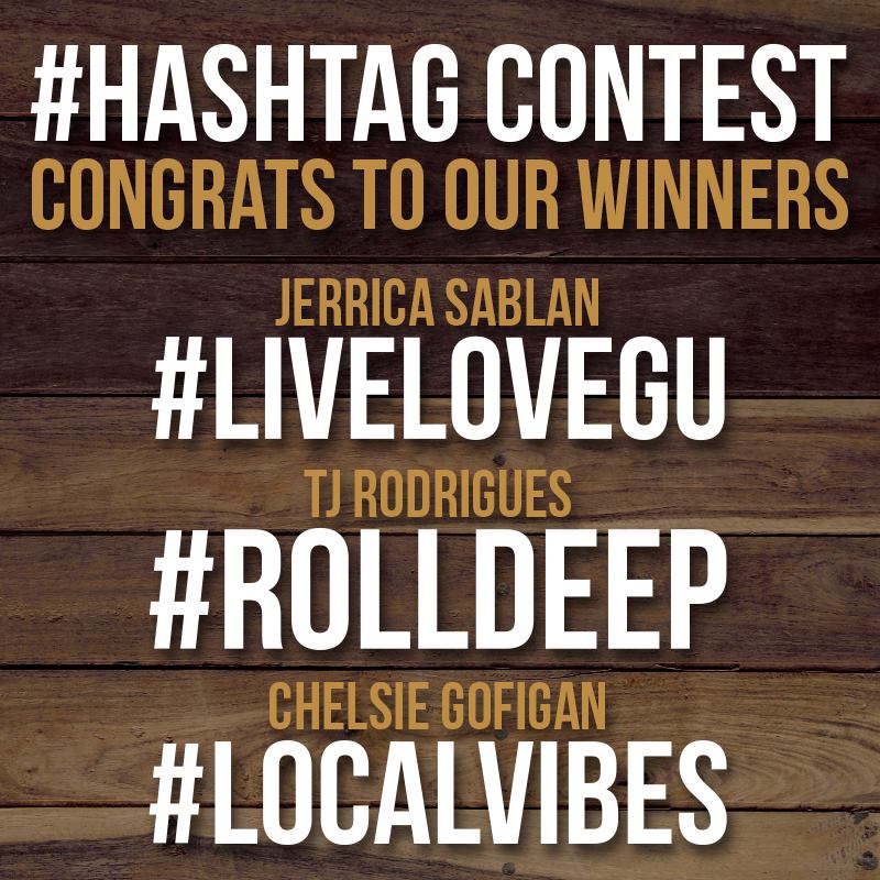 Congratulations to our #HASHTAG winners!