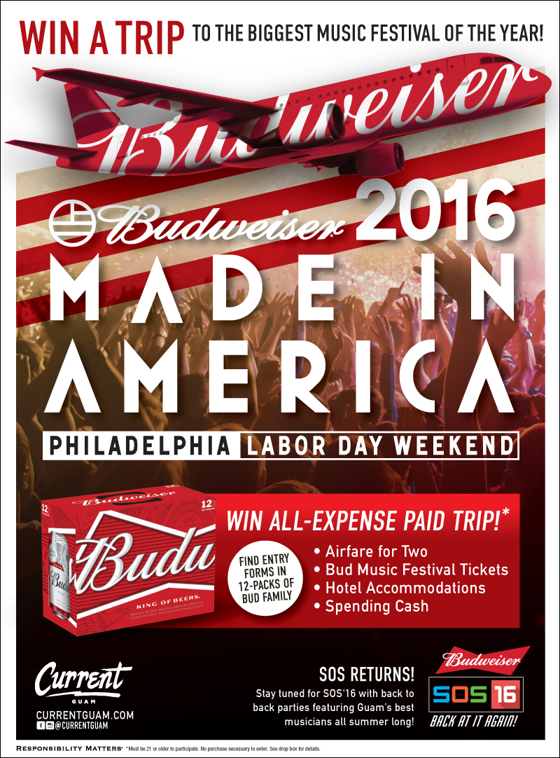 Budweiser Made in America Flyaway